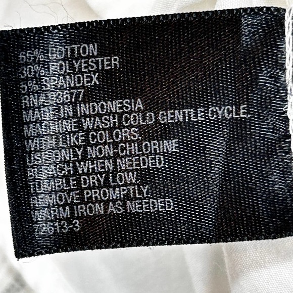 Worthington Womens Petite L 3/4 Sleeve Button Up Dress Shirt - Picture 9 of 9